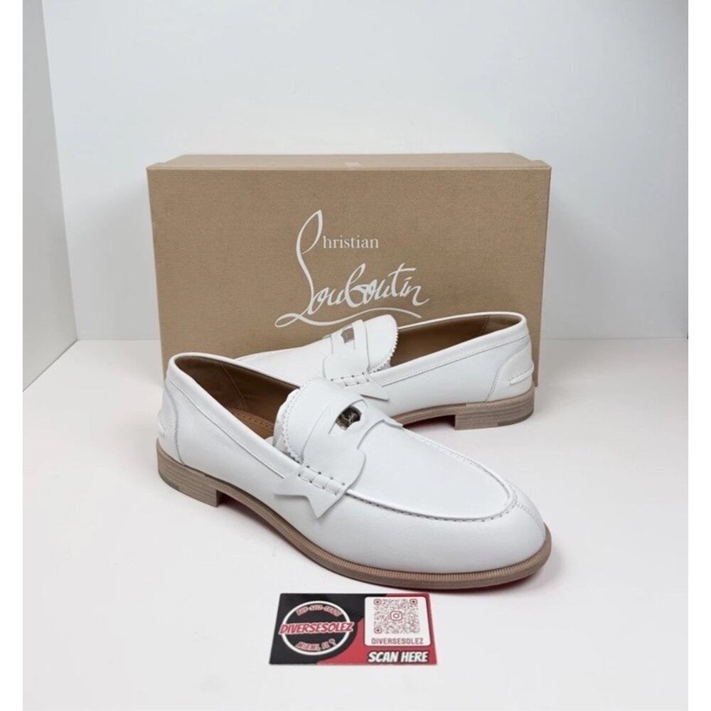 Size 44.5EU/11.5US - Christian Louboutin Penny Leather Loafer🤍 NEW/RETAIL $1K!